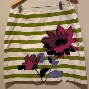 Boden  cotton appliquéd skirt size 10